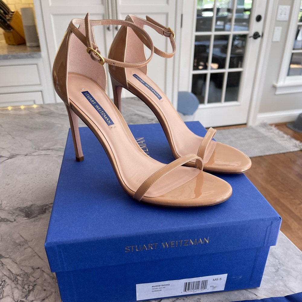 NWT Stuart Weitzman Nudistong Strap Sandal size 9.5 - Picture 4 of 4
